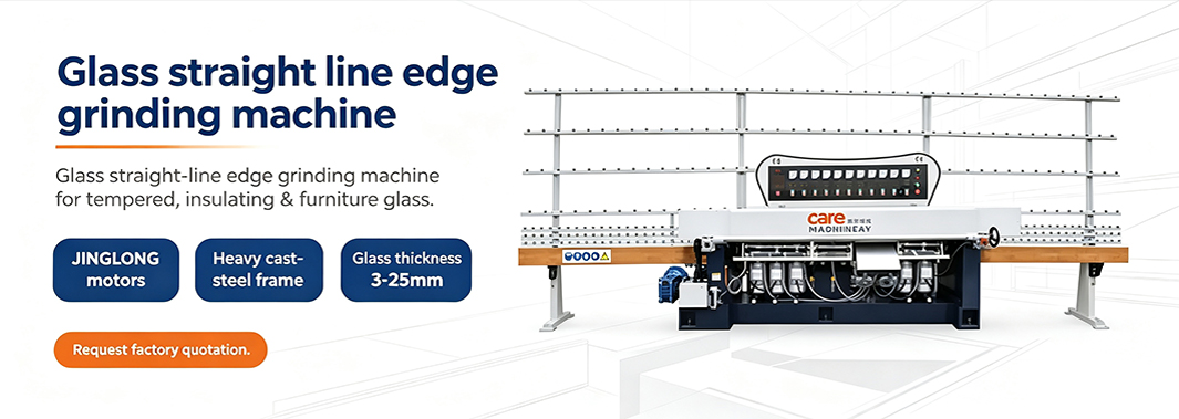 Glass straight line edge grinding machine