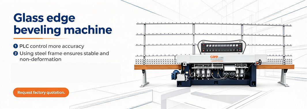 Glass edge beveling machine
