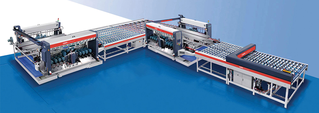 Double side glass edge grinding machine