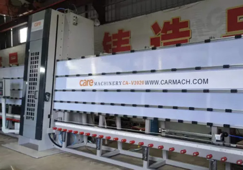 Vertical glass milling and drilling machine